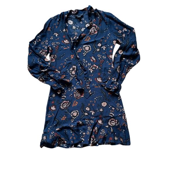 Sanctuary Womens/Teens Harvest Moon Blue Floral Flounce Dress Size Small Witchy - Picture 1 of 9